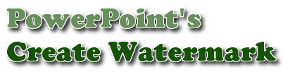Tạo Watermark trong PowerPoint