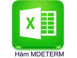 Hàm trả về định thức của ma trận MDETERM trong Excel