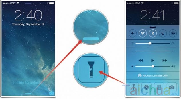 Bật đèn pin từ màn hình khóa trên iPhone, iPad như thế nào?
