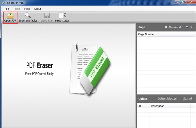 Hướng dẫn xóa hình ảnh hay văn bản trong PDF bằng PDF Eraser