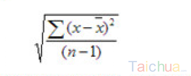 Hướng dẫn sử dụng hàm STDEV