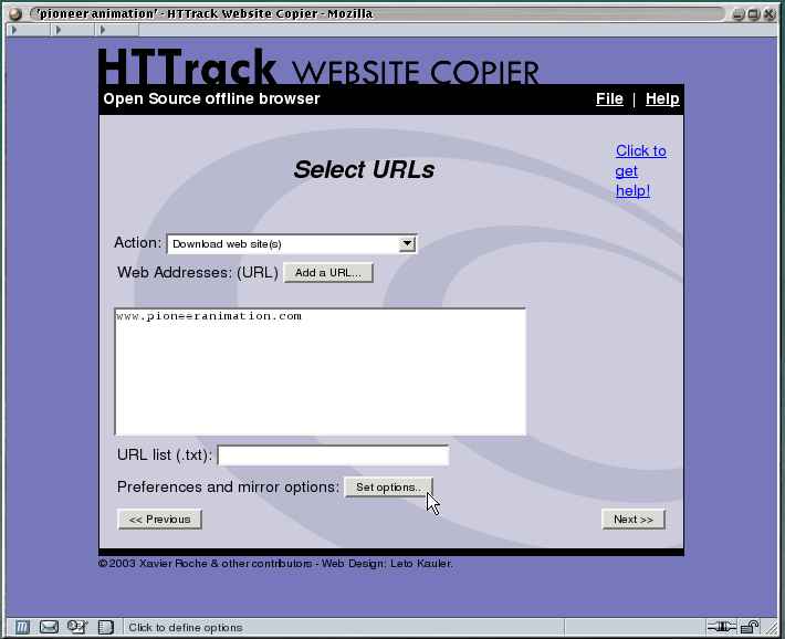 Hướng dẫn lấy source website với HTTrack Website Copier