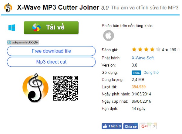 Hướng dẫn cắt ghép nhạc bằng X Wave MP3 Cutter Joiner trên máy tính