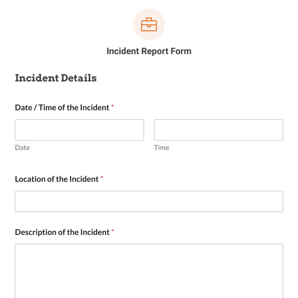 Access Database Incident Report Form Templates Giải pháp tối ưu cho quản lý sự cố