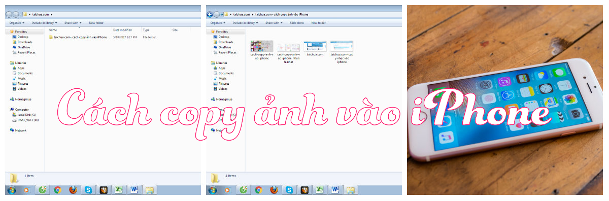 Hướng dẫn copy ảnh vào iPhone cực nhanh