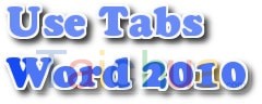 Hướng dẫn định dạng tab trong word 2010