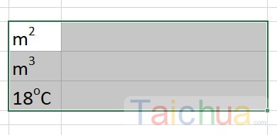 Hướng dẫn gõ số mũ trong Word, Excel