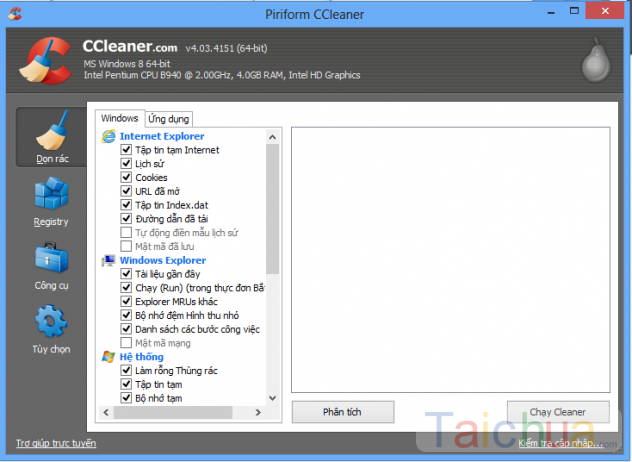 Cách quản lý tiến trình đang chạy bằng chương trình CCleaner