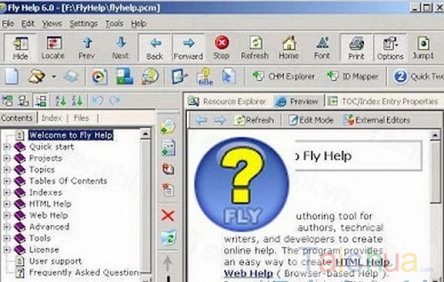 Đọc file .chm với phần mềm FlyHelp hiệu quả