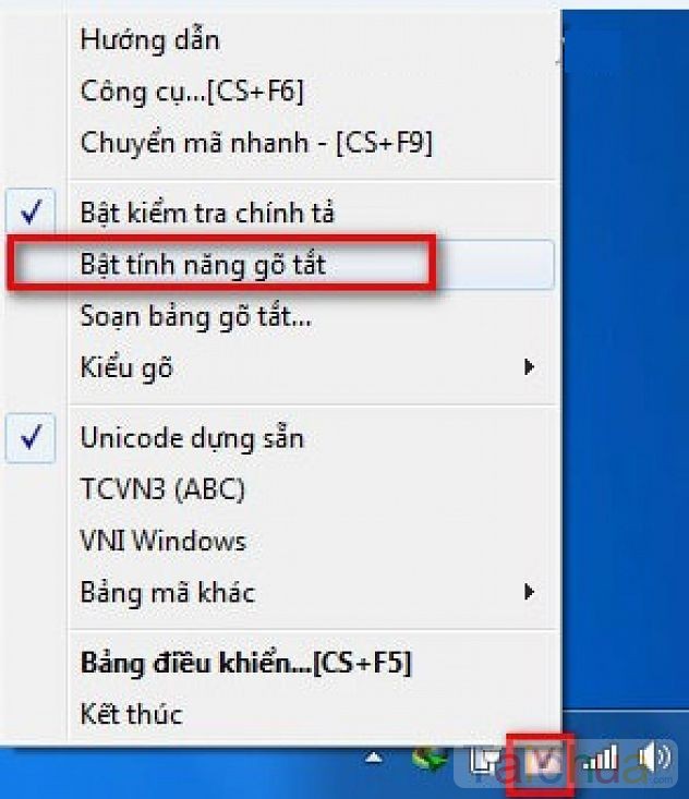 Cài đặt gõ tắt trong Unikey