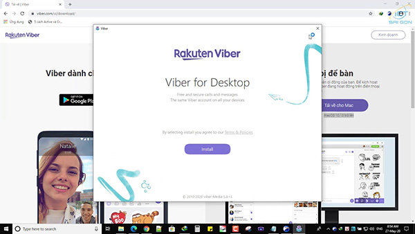 Gửi ảnh chụp màn hình siêu nhanh qua Viber trên Windows