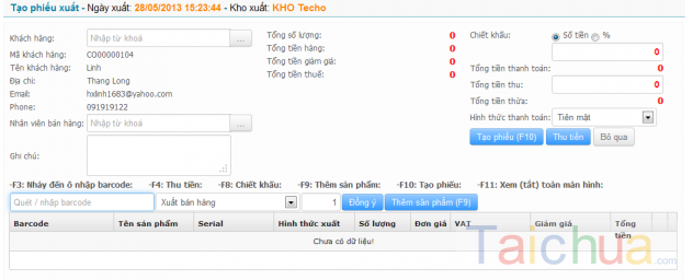 Tính năng phần mềm quản lý bán hàng Hugate SM