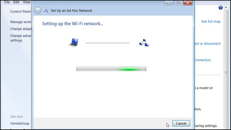Hướng dẫn phát Wifi bằng laptop Windows 7 không cần phần mềm