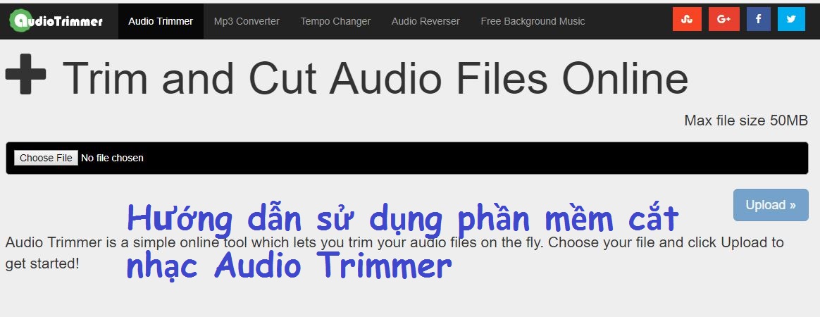 Hướng dẫn sử dụng phần mềm cắt nhạc Audio Trimmer