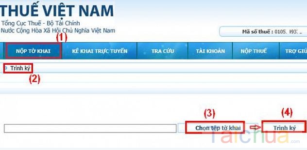 Khắc phục lỗi không ký được tờ khai khi nộp hồ sơ khai thuế qua mạng