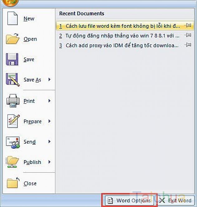 Hướng dẫn lưu file word không lỗi font