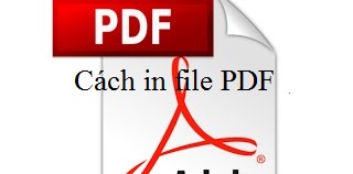 Cách in file PDF đơn giản nhất