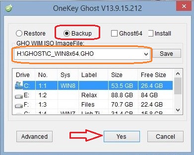 Cách Ghost Win 7, ghost win 10 nhanh chóng sử dụng Onekey Ghost