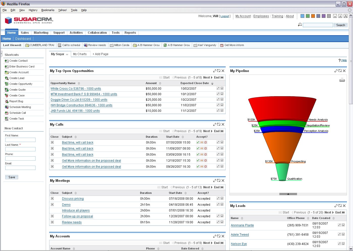 Khám phá những tính năng nổi bật nhất của SugarCRM