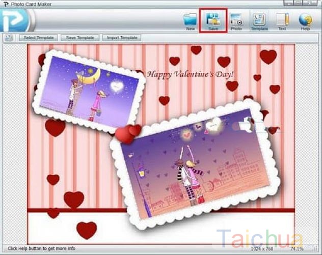 Tạo thiệp Valentine lãng mạn với Photo Card Maker