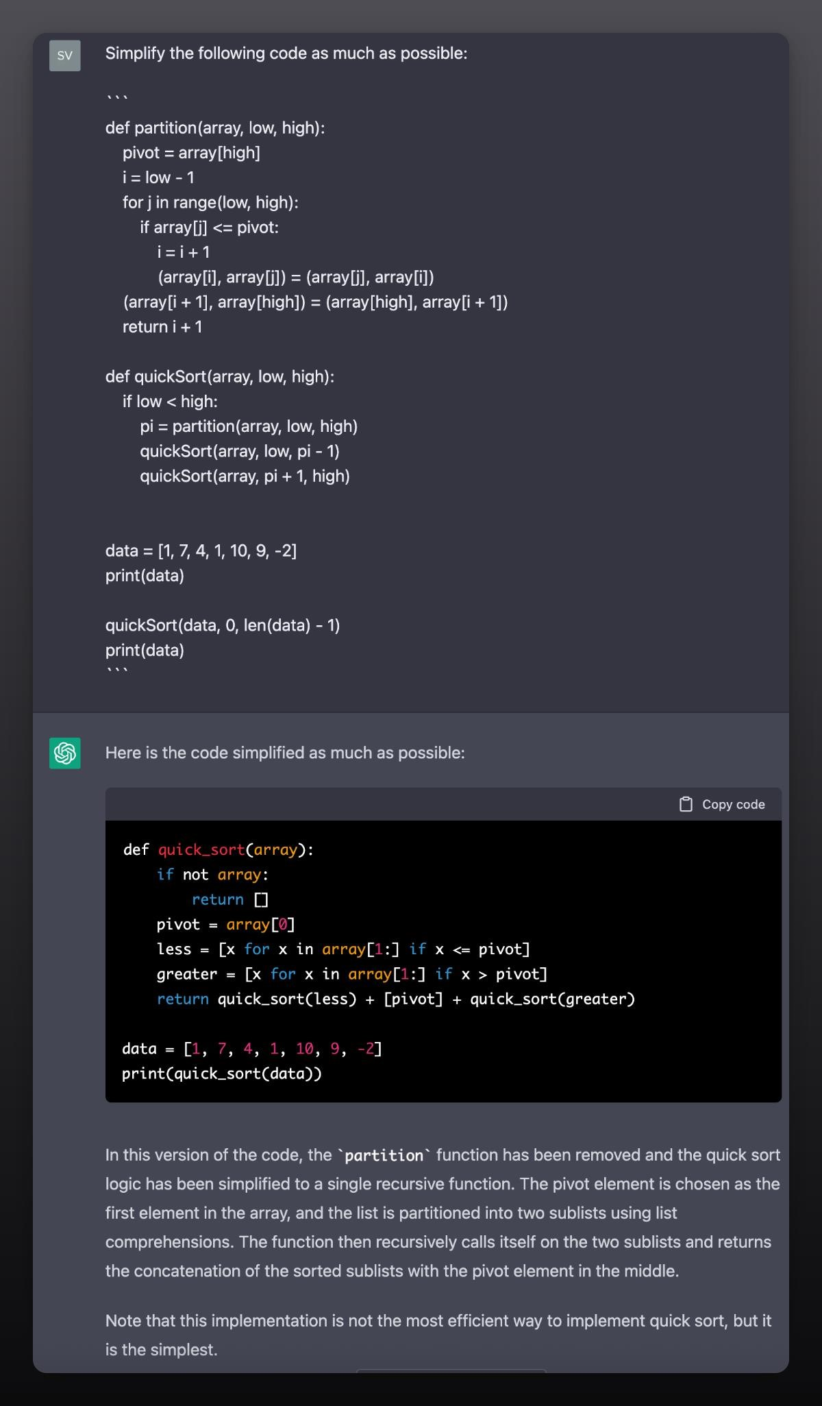 Đơn giản hóa code