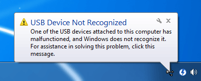 Sửa lỗi  usb device not recognized khi kết nối với máy tính